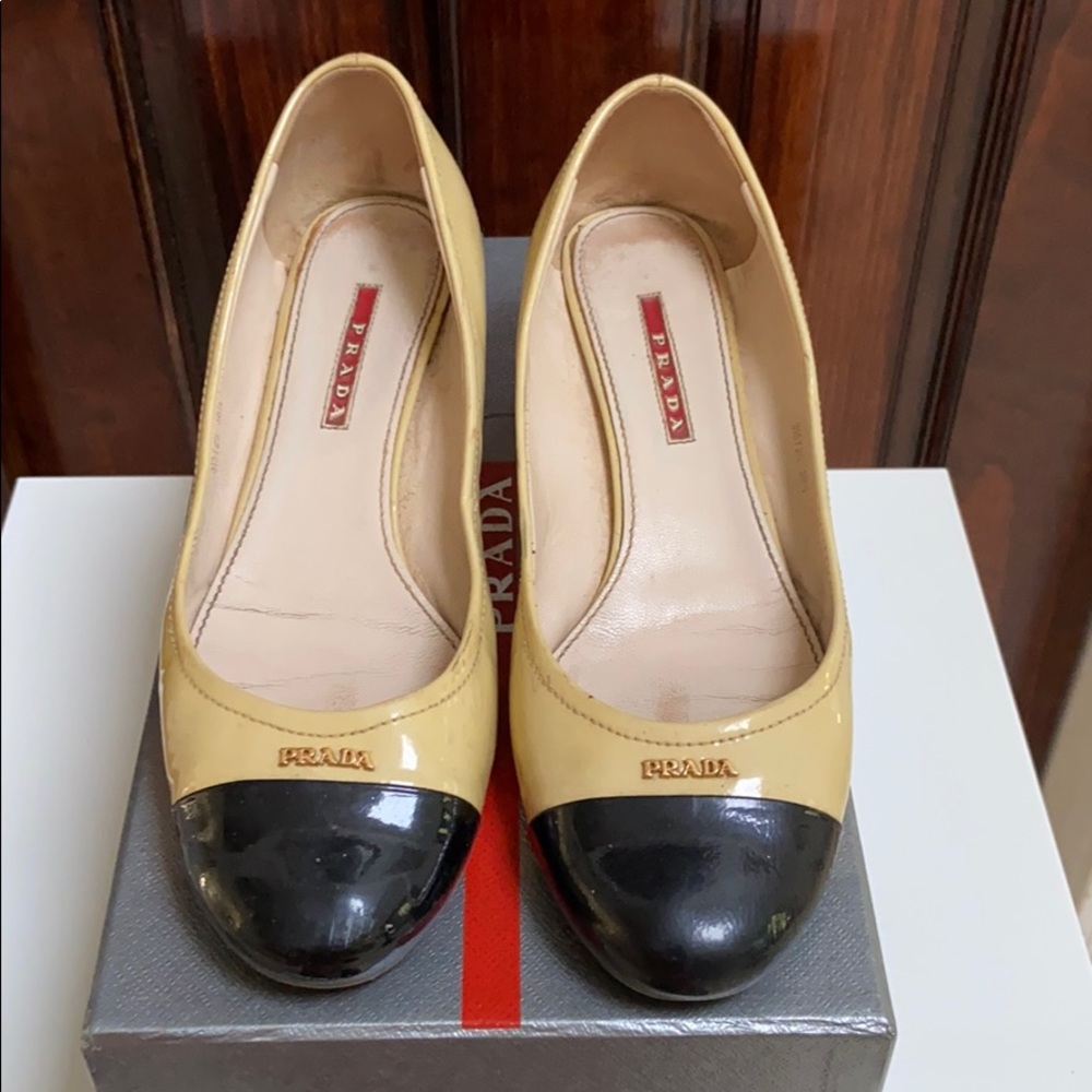 Prada block heel